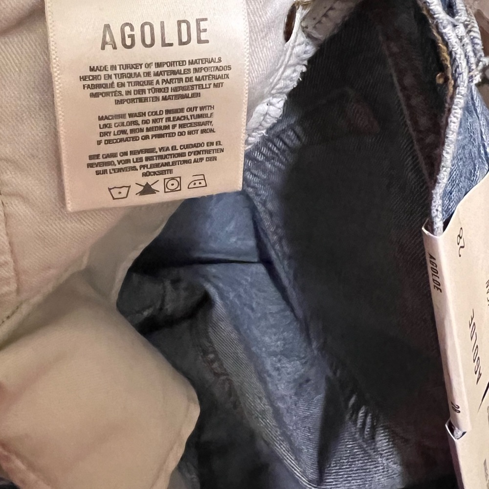 Agolde Jeans Wyman Straight Leg‎ Low Rise Classic 90s Sz 28 - Picture 6 of 9